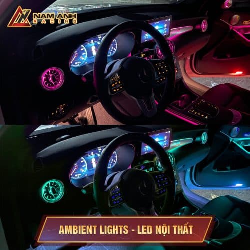 Gói LED Nội Thất 64 màu | Mercedes C, E, S, GLC-Class