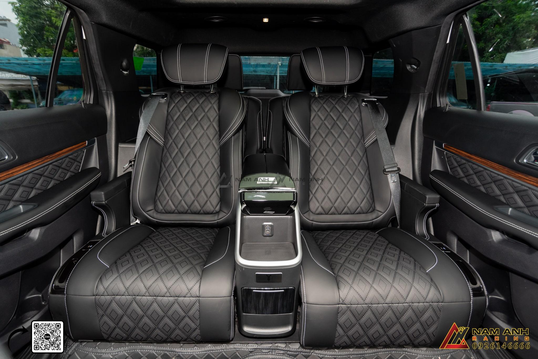 Độ Ghế VIP 4 chỗ hạng thương gia cho Ford Explorer tại Nam Anh Racing