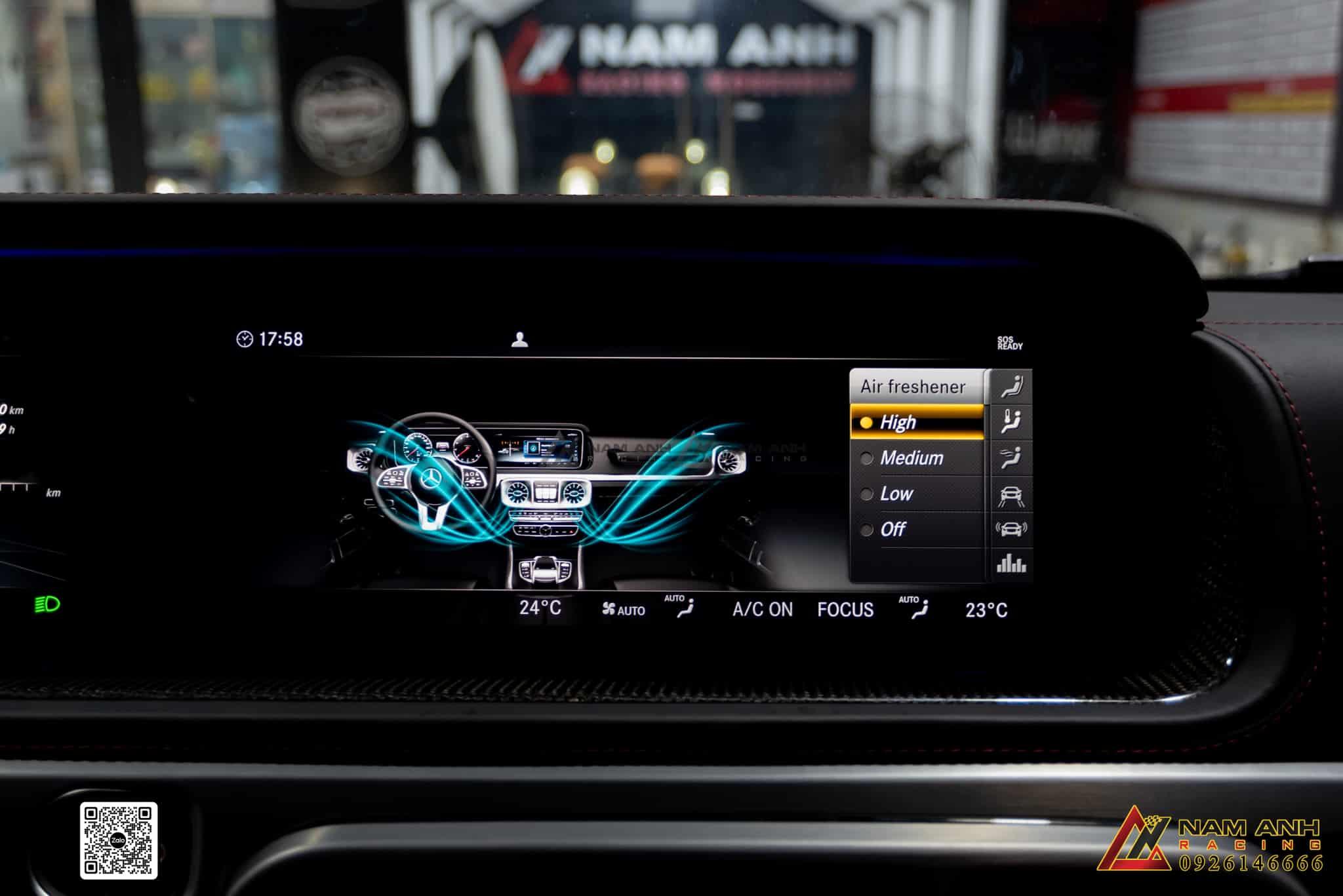 Hệ thống khuếch tán nước hoa Air Balance lắp cho Mercedes AMG G63