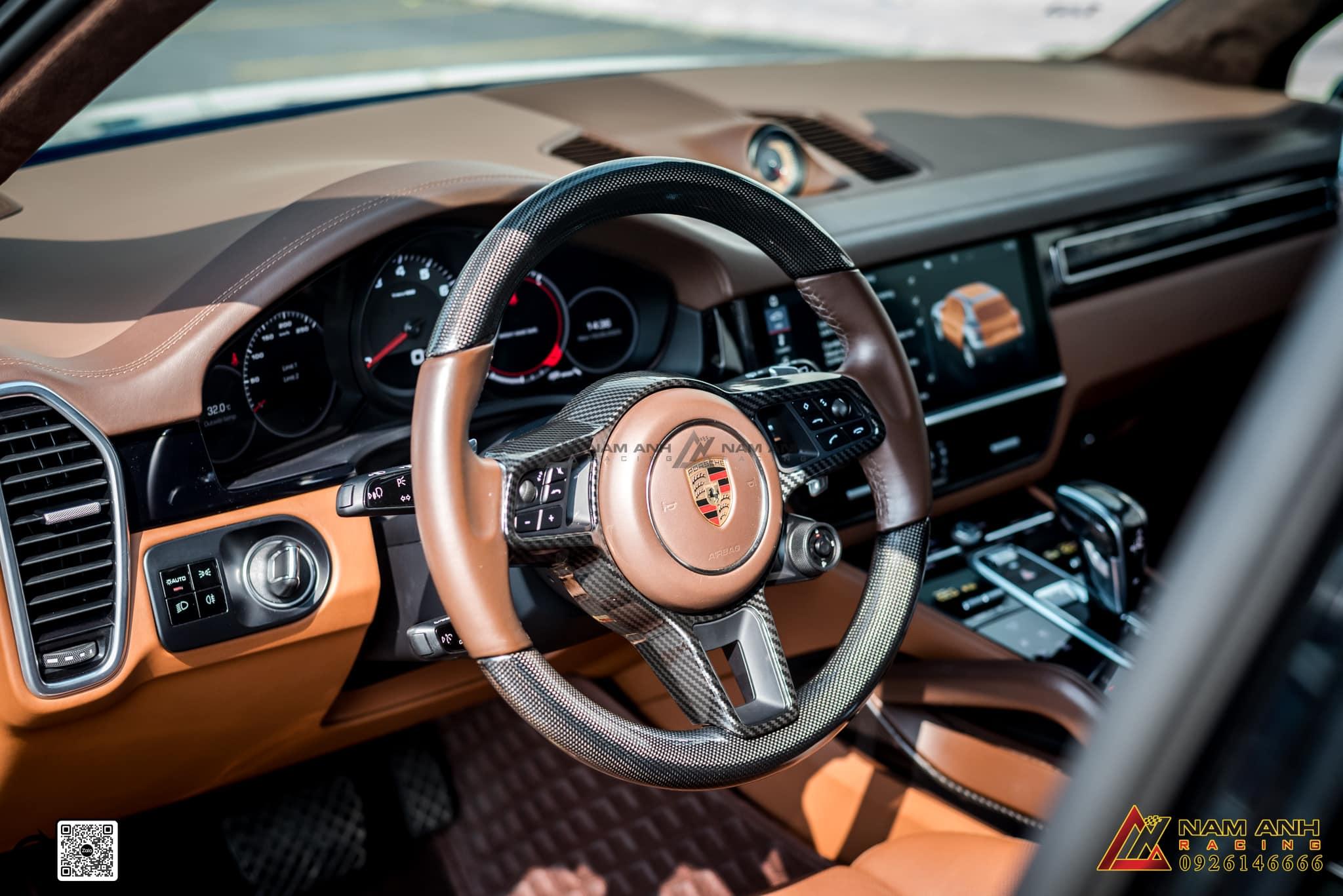 Nâng cấp trims carbon cho Porsche Cayenne 2018-2022