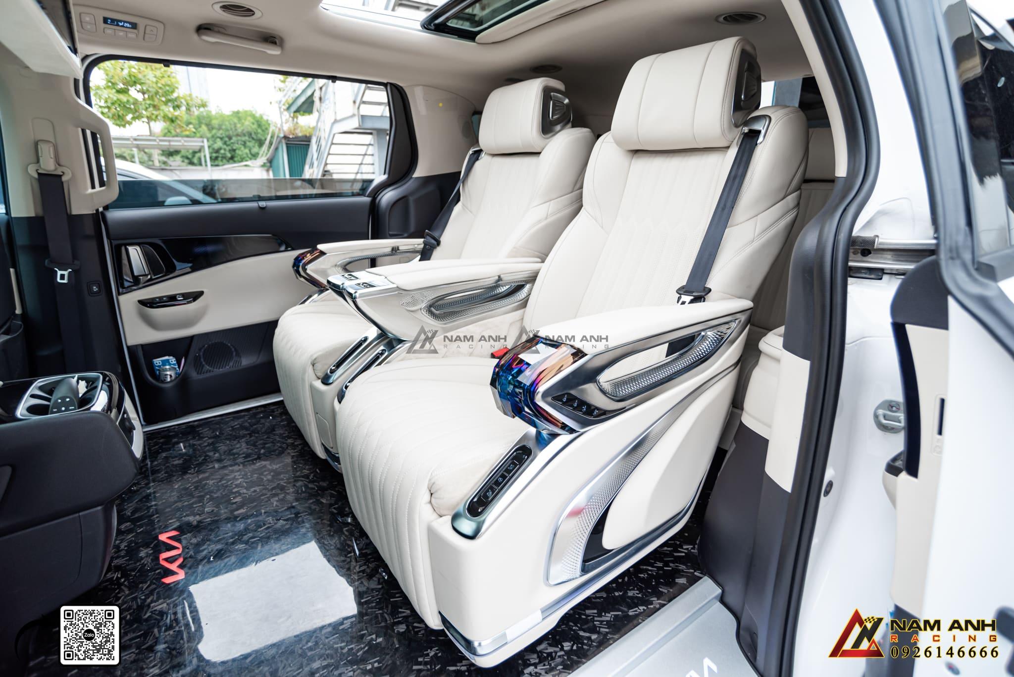 Nâng Cấp Ghế Limousine HongYi Crystal 4.0 Cho Kia Carnival