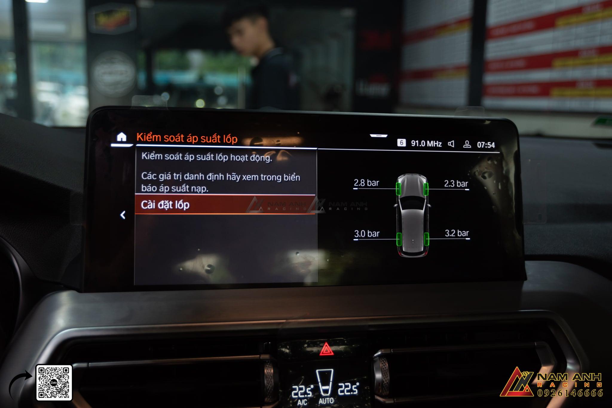 Độ áp suất lốp BMW