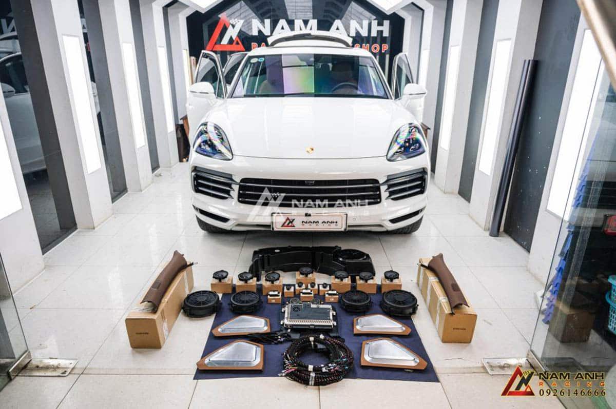 Nâng cấp âm thanh trong Porsche của bạn với hệ thống loa Burmester High End