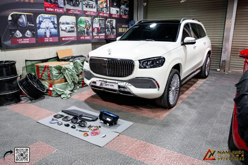 Lợi ích tổng hợp từ việc GLS450 nâng cấp phanh khoảng cách ACC, trims Maybach, làm mát sấy ghế