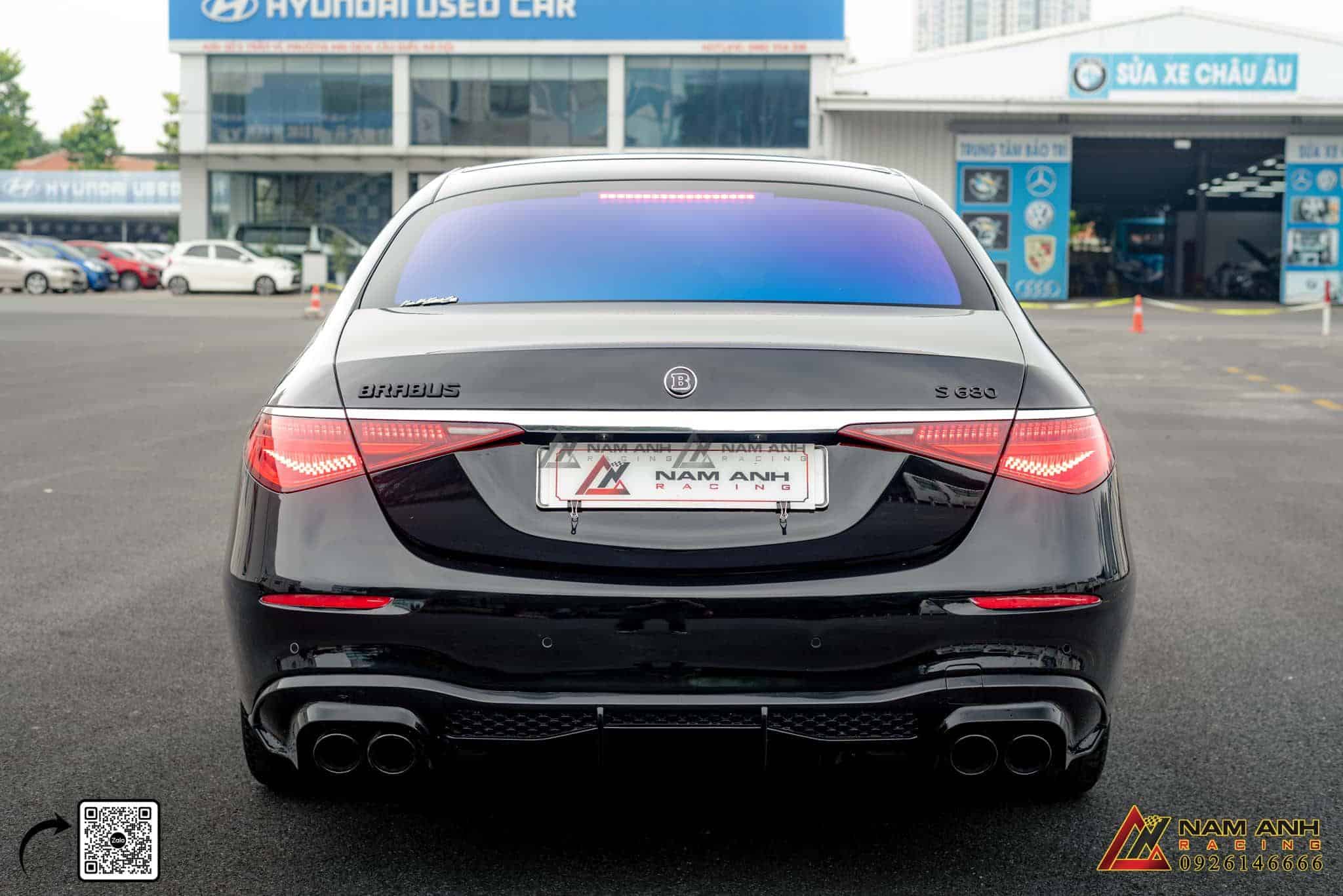 Đuôi xe Mercedes S450 2024 sau khi nâng cấp