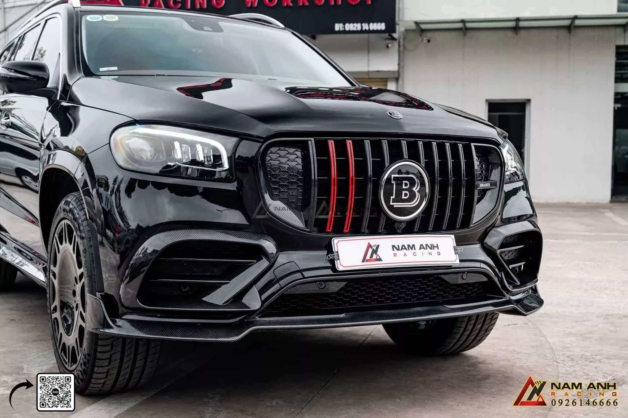 Cản trước Mercedes GL400 sau khi nâng cấp