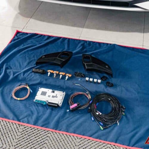 Hệ thống camera 360 Audi Q7 giúp quan sát mọi góc độ khi lái xe.