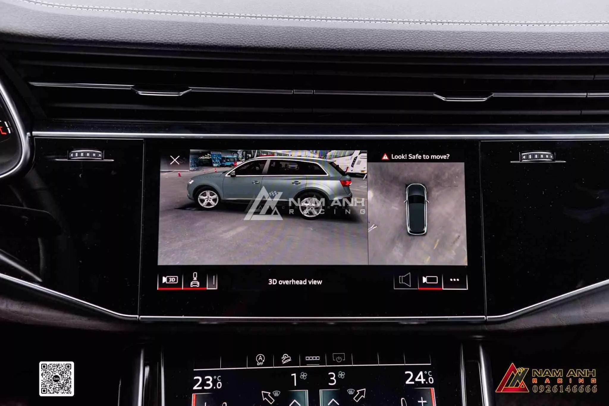 Dễ dàng quan sát mọi góc với camera 360 trên Audi Q7.