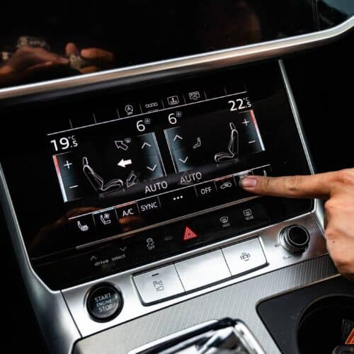 Ghế xe Audi A6 mát mẻ, lý tưởng cho mọi chuyến đi dài.