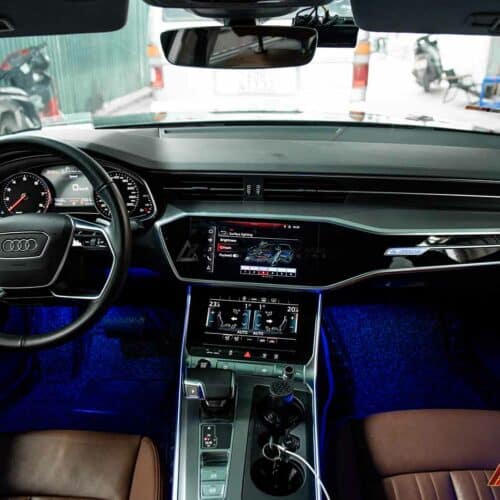 Nâng cấp không gian nội thất Audi A6 với ánh sáng LED hiện đại và tinh tế