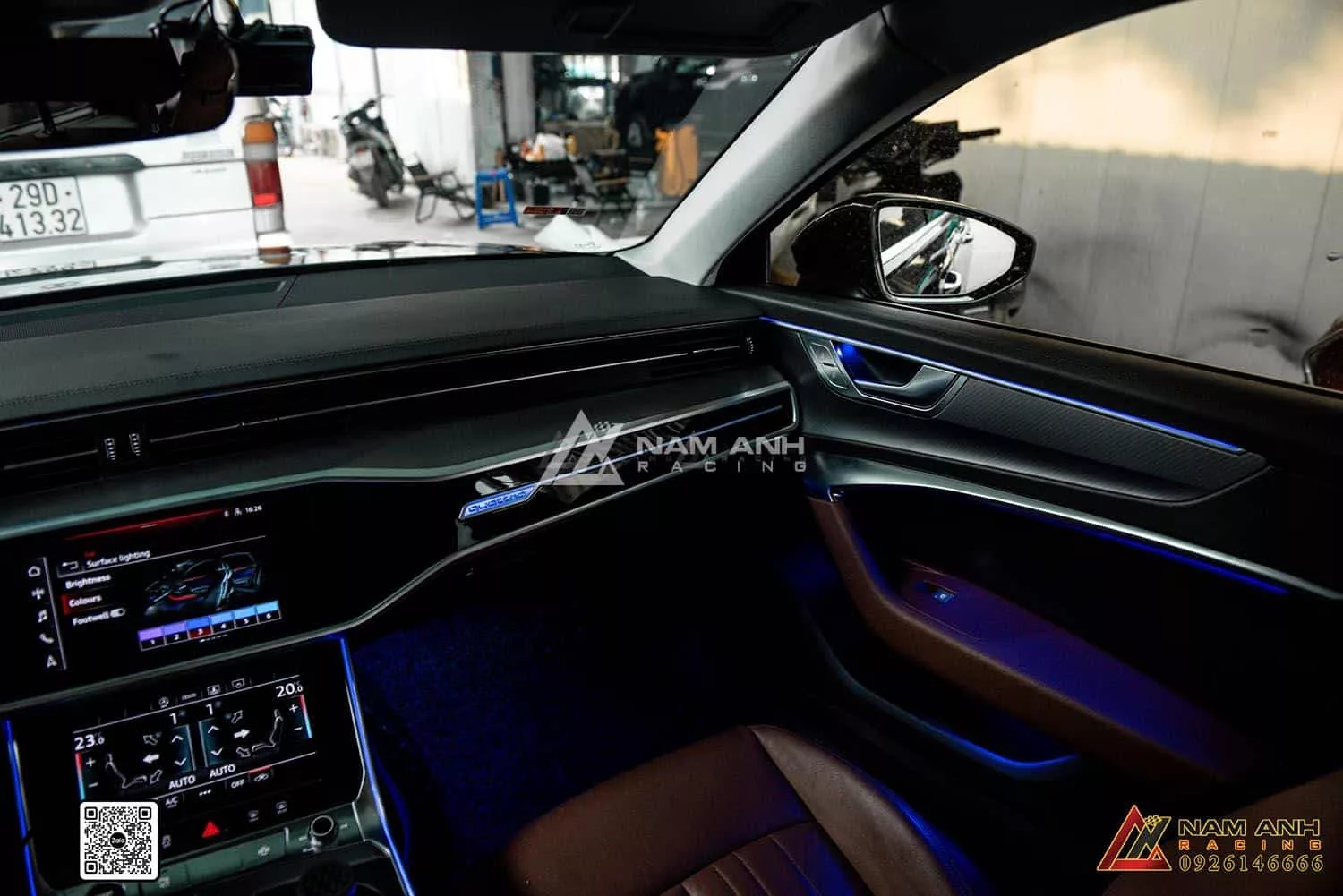 Thiết kế nội thất Audi A6 nổi bật với hệ thống LED đổi màu theo tâm trạng