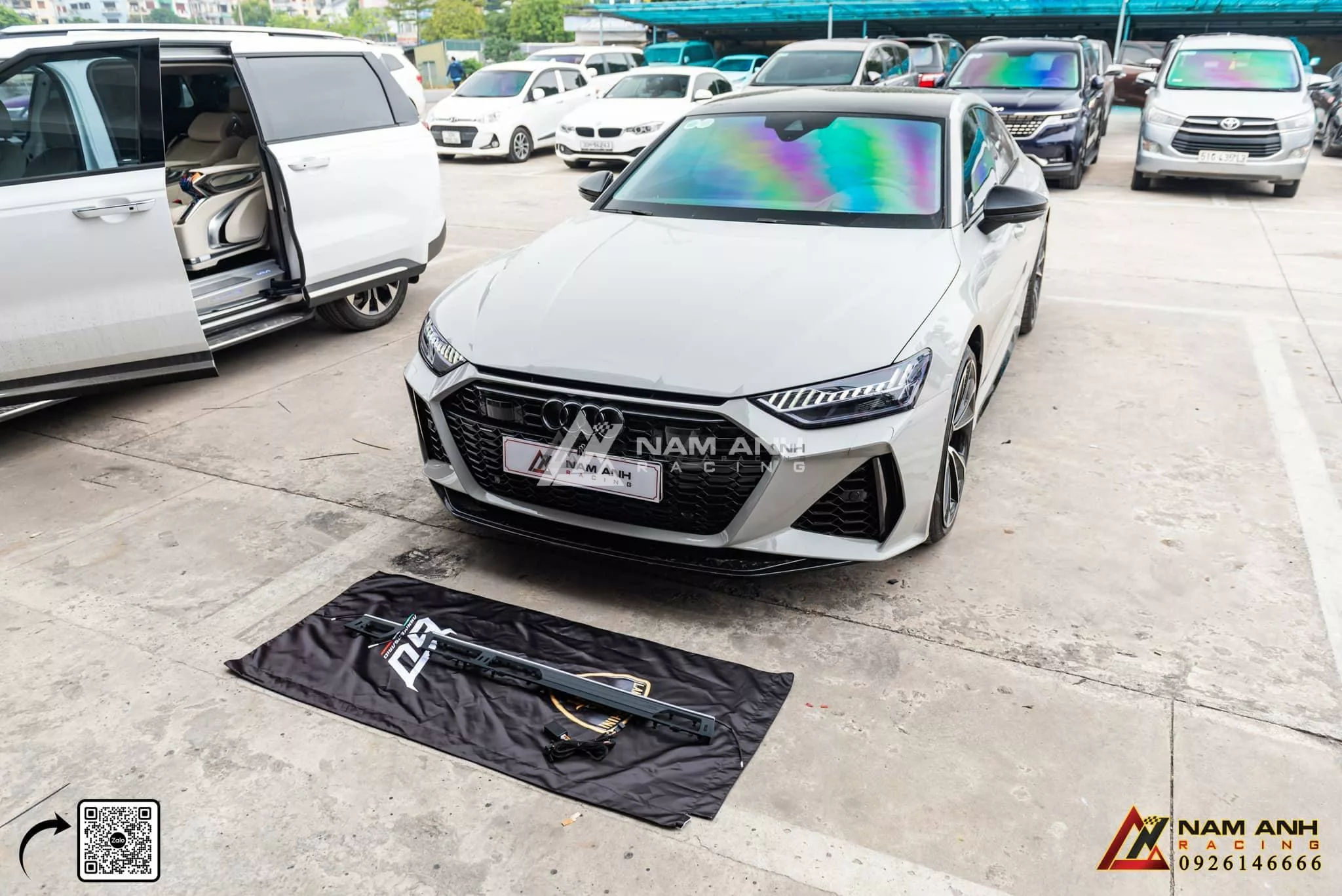 Hệ thống LED nội thất Audi A7, nâng cao trải nghiệm lái xe.