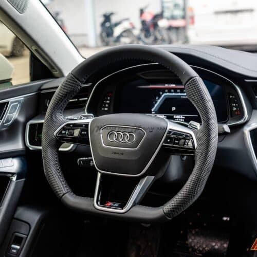Vô lăng RS7 bọc da cao cấp, sang trọng cho Audi A7.