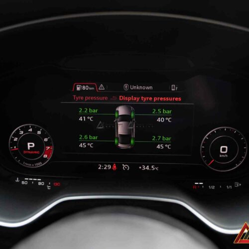Cảnh báo sớm tình trạng lốp non hoặc quá căng cho Audi TT, hỗ trợ lái xe an toàn hơn.