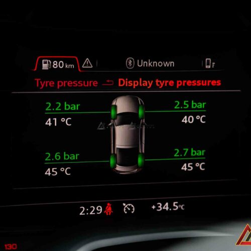 Tính năng cảnh báo rò rỉ chậm giúp phát hiện thủng lốp nhỏ trước khi quá muộn.