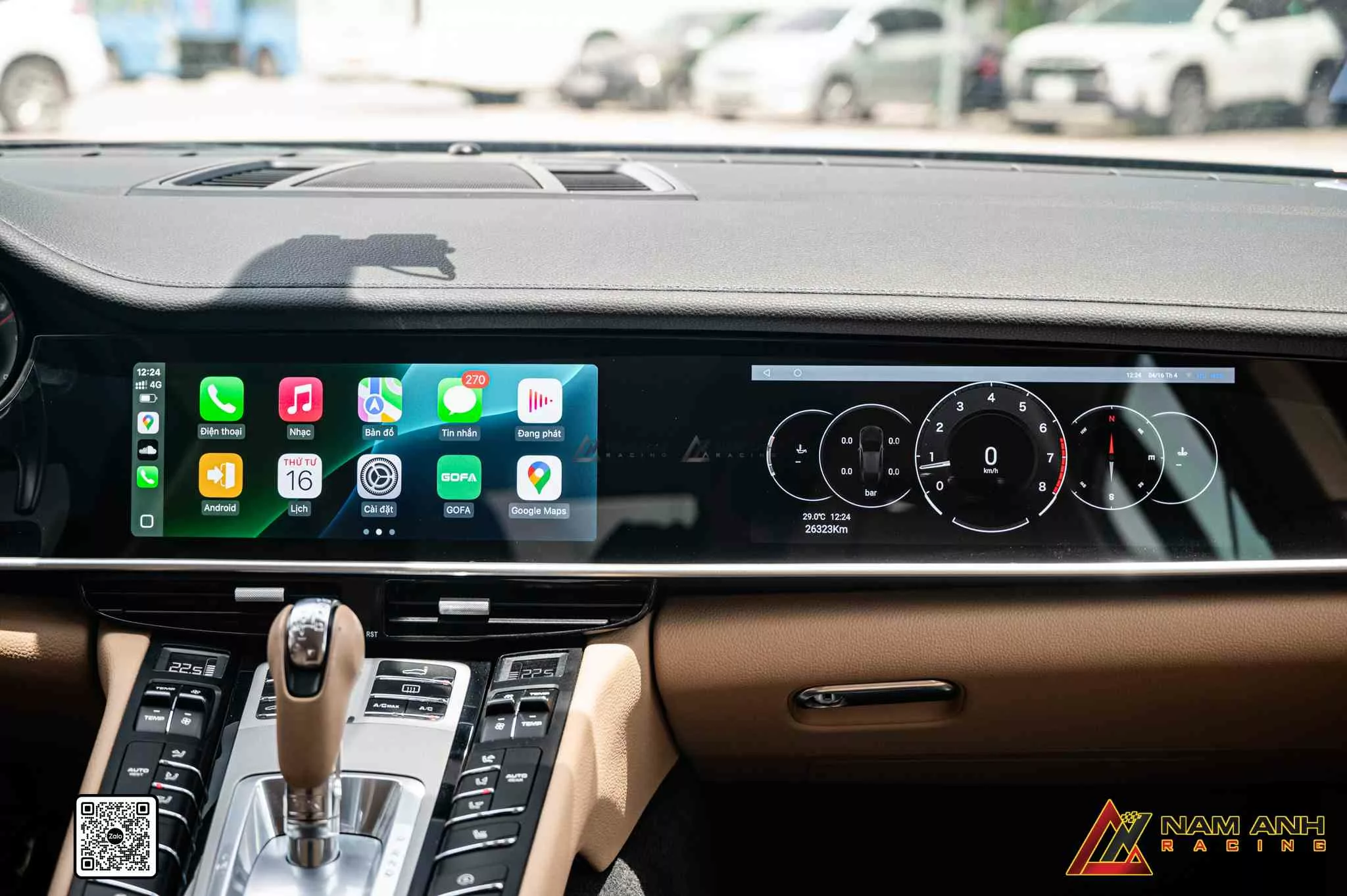 Nâng cấp màn hình giải trí đôi cho Porsche Panamera 970