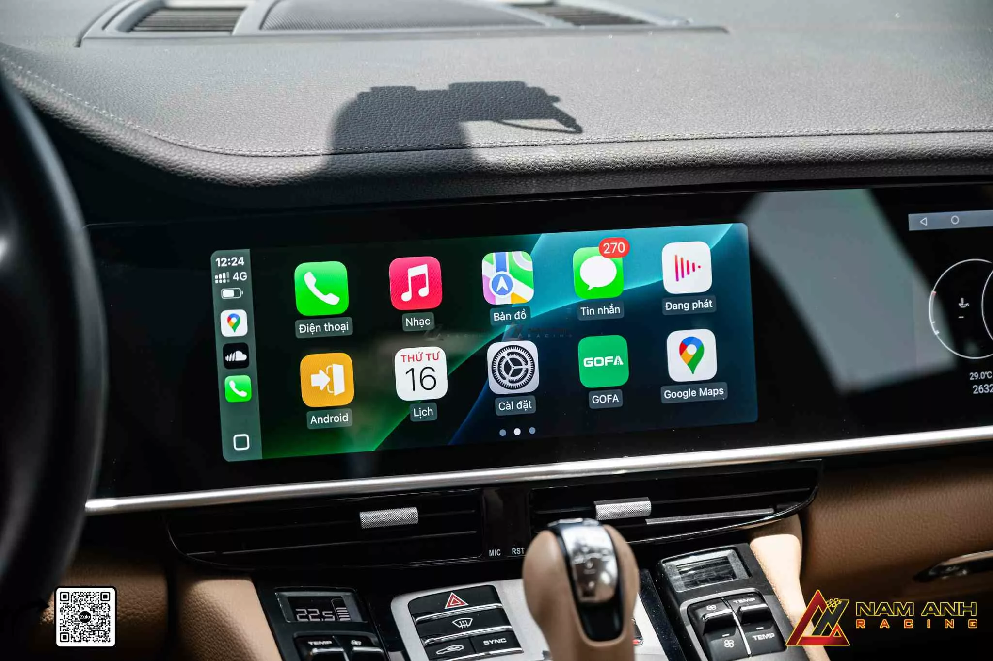 Bộ màn hình giải trí cảm ứng đôi zin Porsche Panamera 970