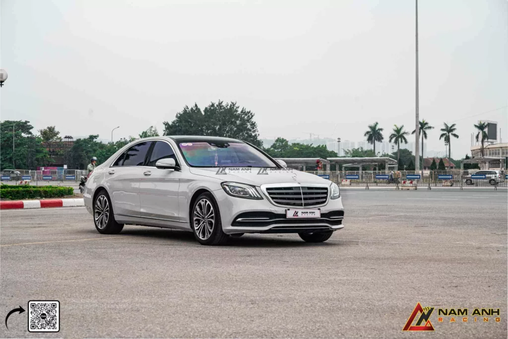 Mercedes S 450 Luxury dán đổi màu xám xi măng Teckwrap