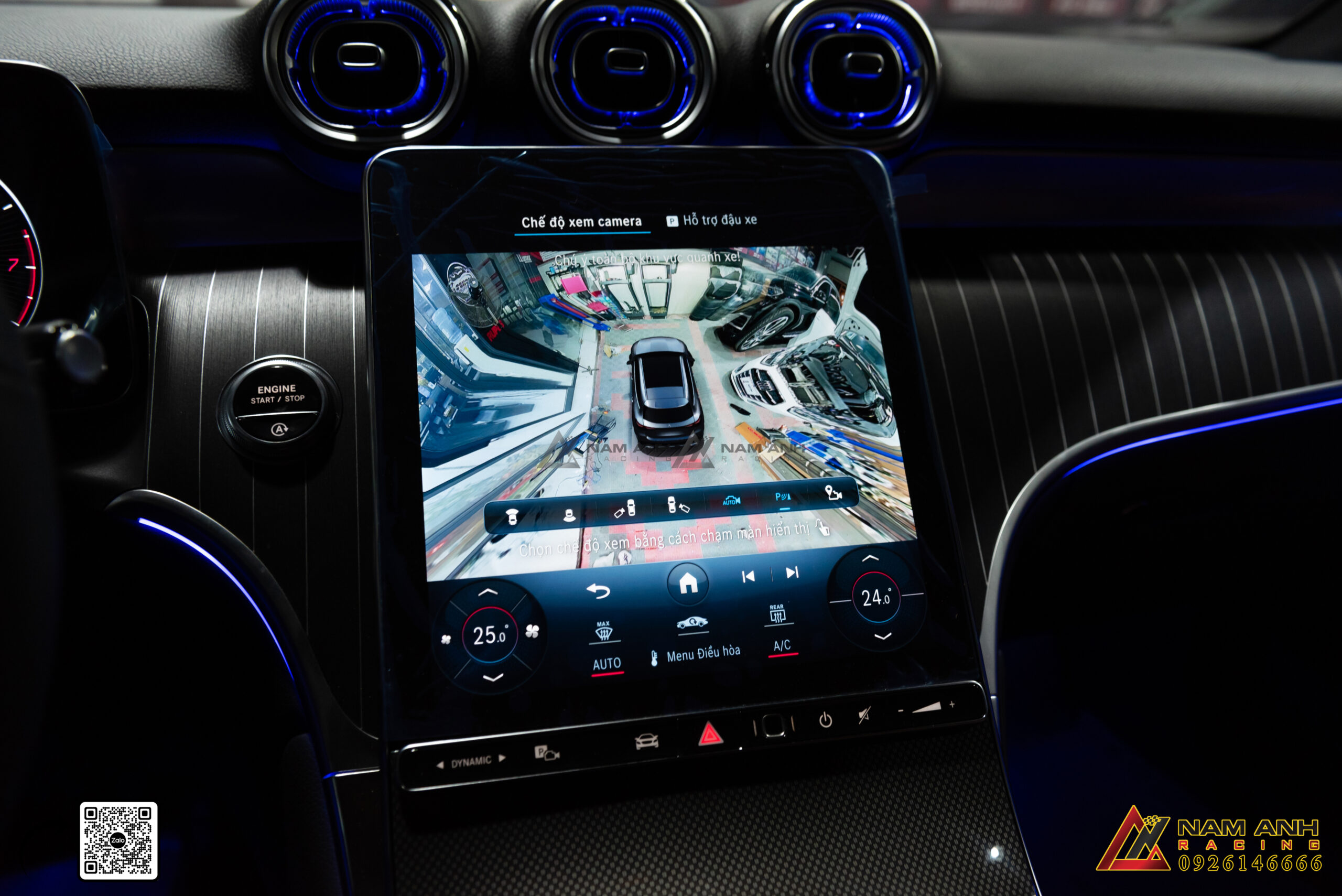 Hệ Thống Camera 360 Chính Hãng | Mercedes GLC-Class X254 (2022-2025) giúp người lái dễ dàng đỗ xe, đặc biệt trong các không gian hẹp hoặc khi xe phải lùi vào bãi đỗ.