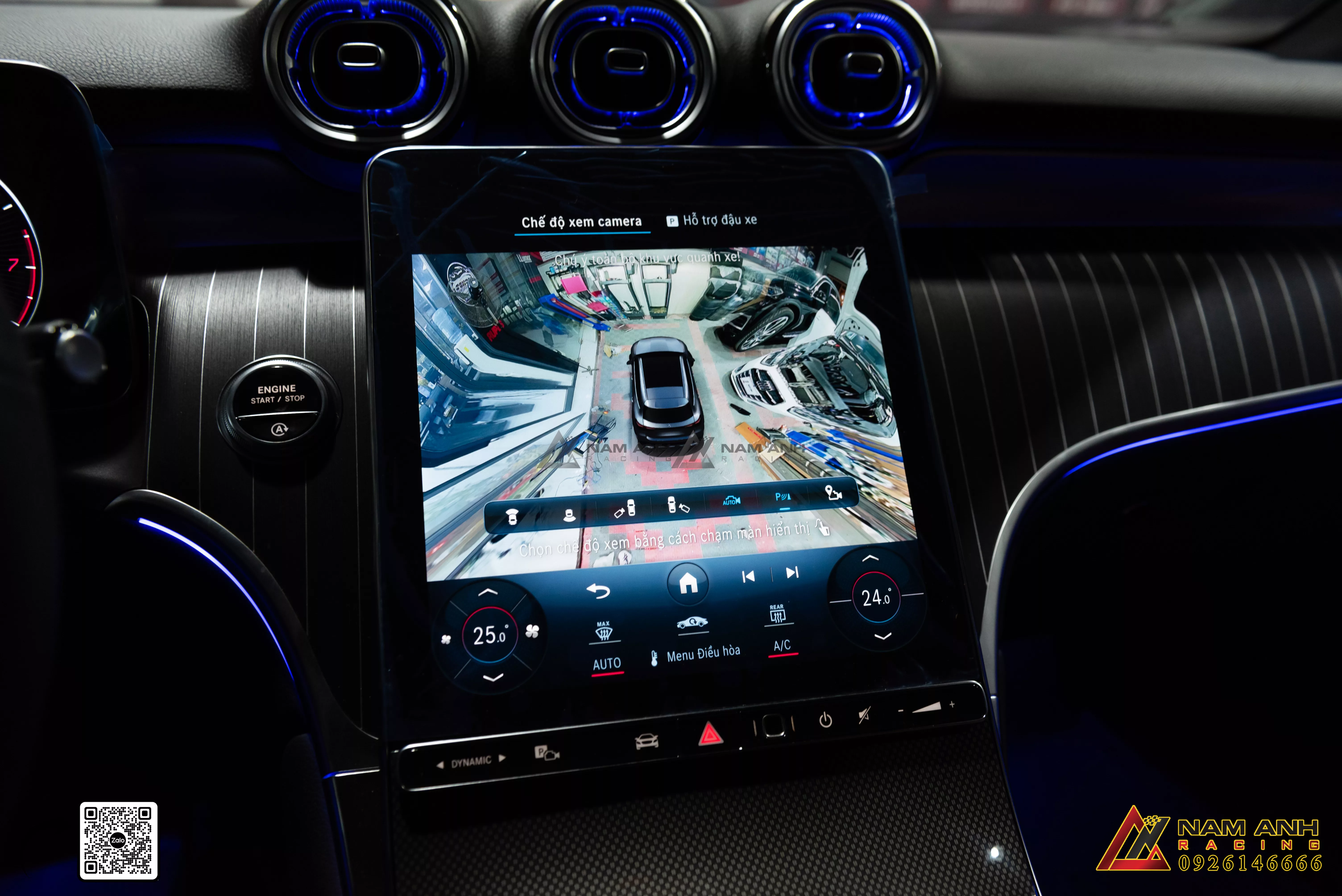 Hệ Thống Camera 360 Chính Hãng | Mercedes GLC-Class X254 (2022-2025) giúp người lái dễ dàng đỗ xe, đặc biệt trong các không gian hẹp hoặc khi xe phải lùi vào bãi đỗ.
