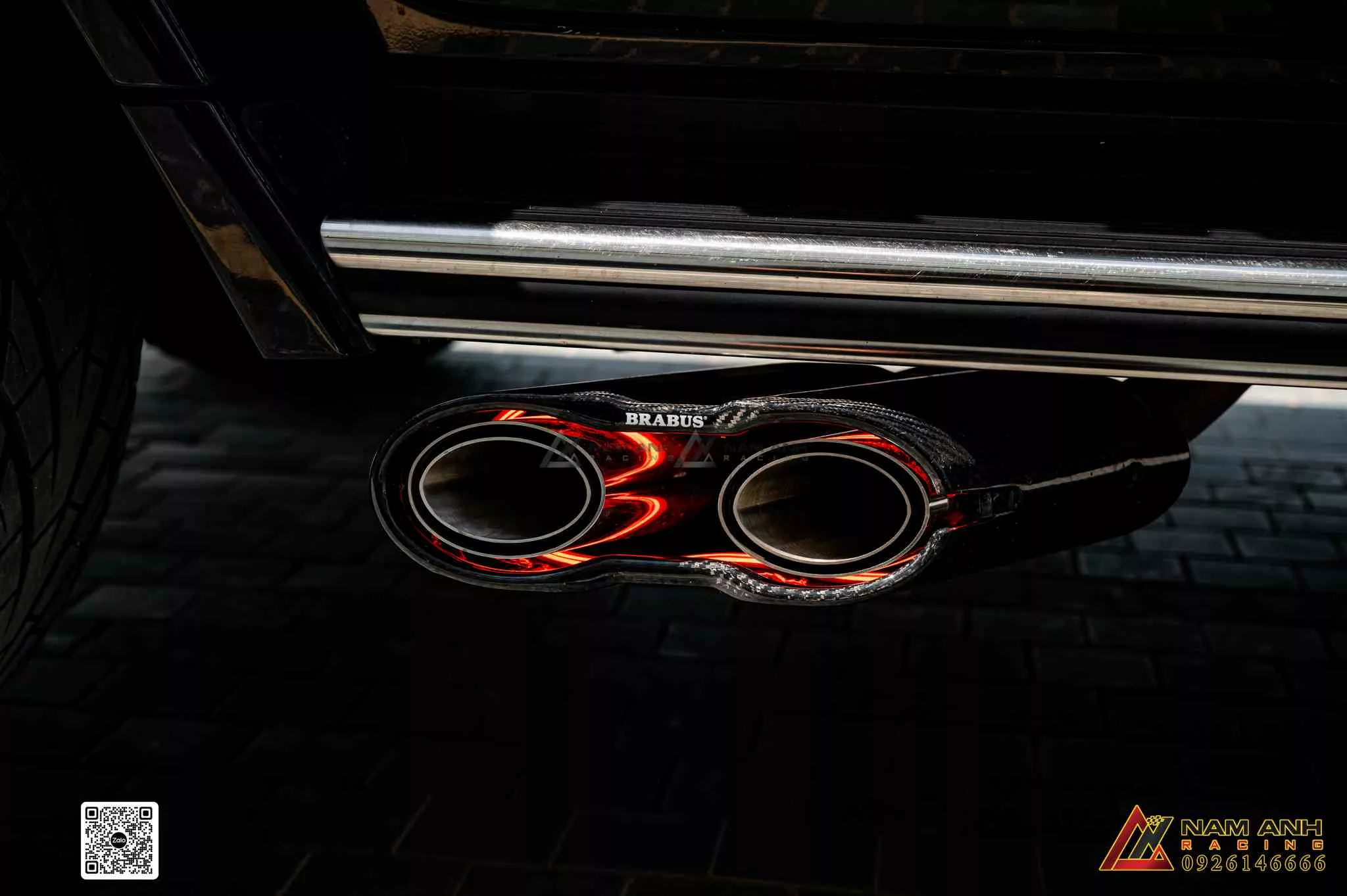 Đầu pô LED Brabus điểm nhấn cho đuôi xe G-Class