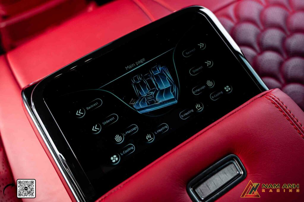 Ghế chỉnh điện đa hướng, tối ưu tư thế ngồi theo từng thể trạng người dùng.

