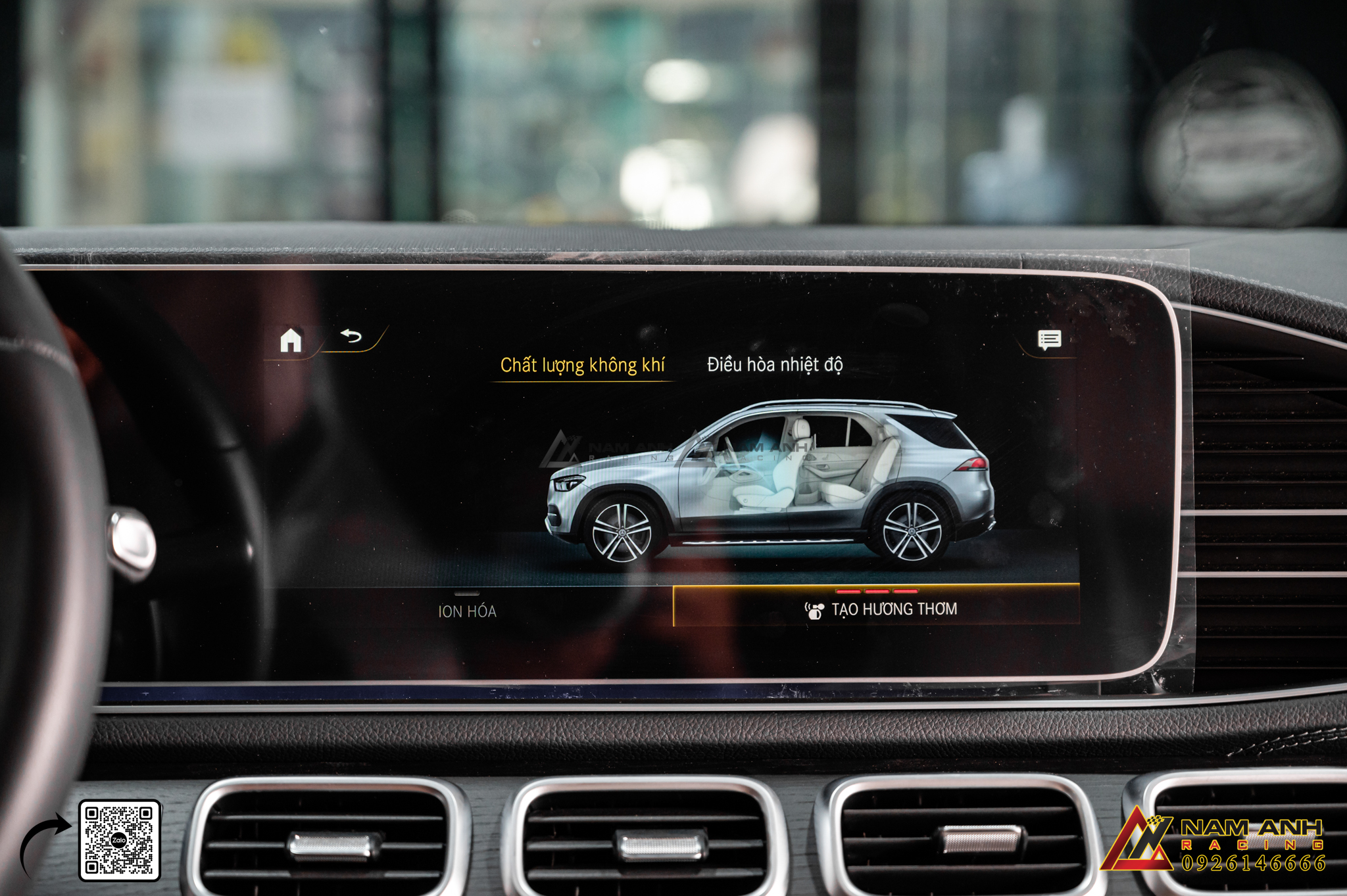 Bộ Phun Nước Hoa Air Balance Chính Hãng | Mercedes GLE-Class W167 (2018-2025) cho phép người sử dụng điều chỉnh cường độ mùi hương phù hợp