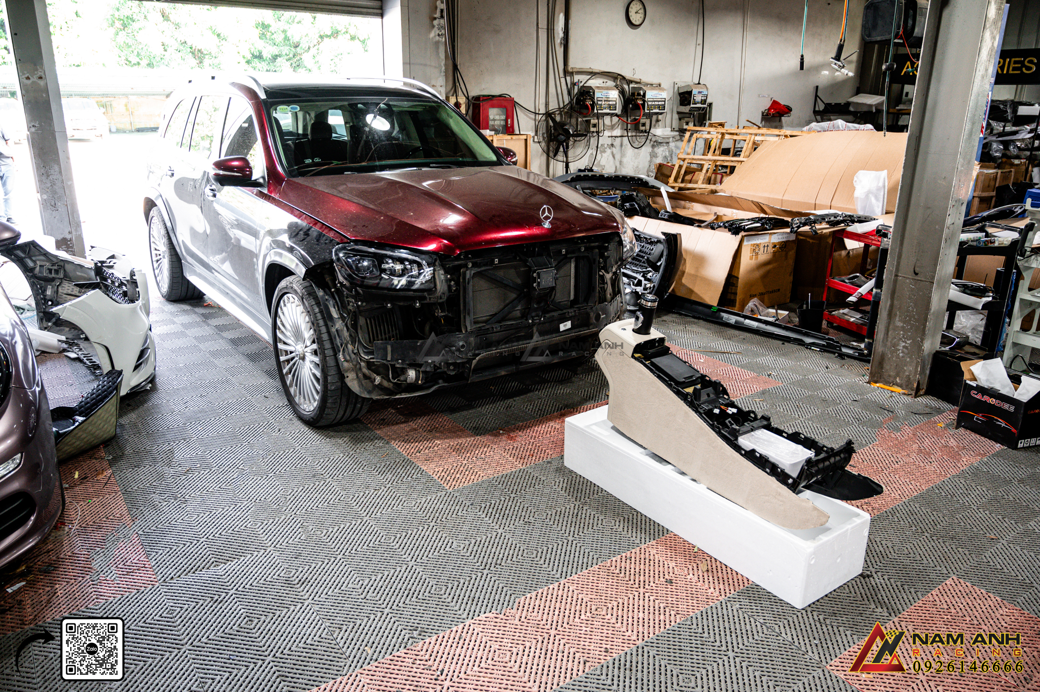 Địa Chỉ Uy Tín Để Nâng Cấp Tủ lạnh yên ngựa hàng ghế 1 | Mercedes GLS-Class (2019-2024)