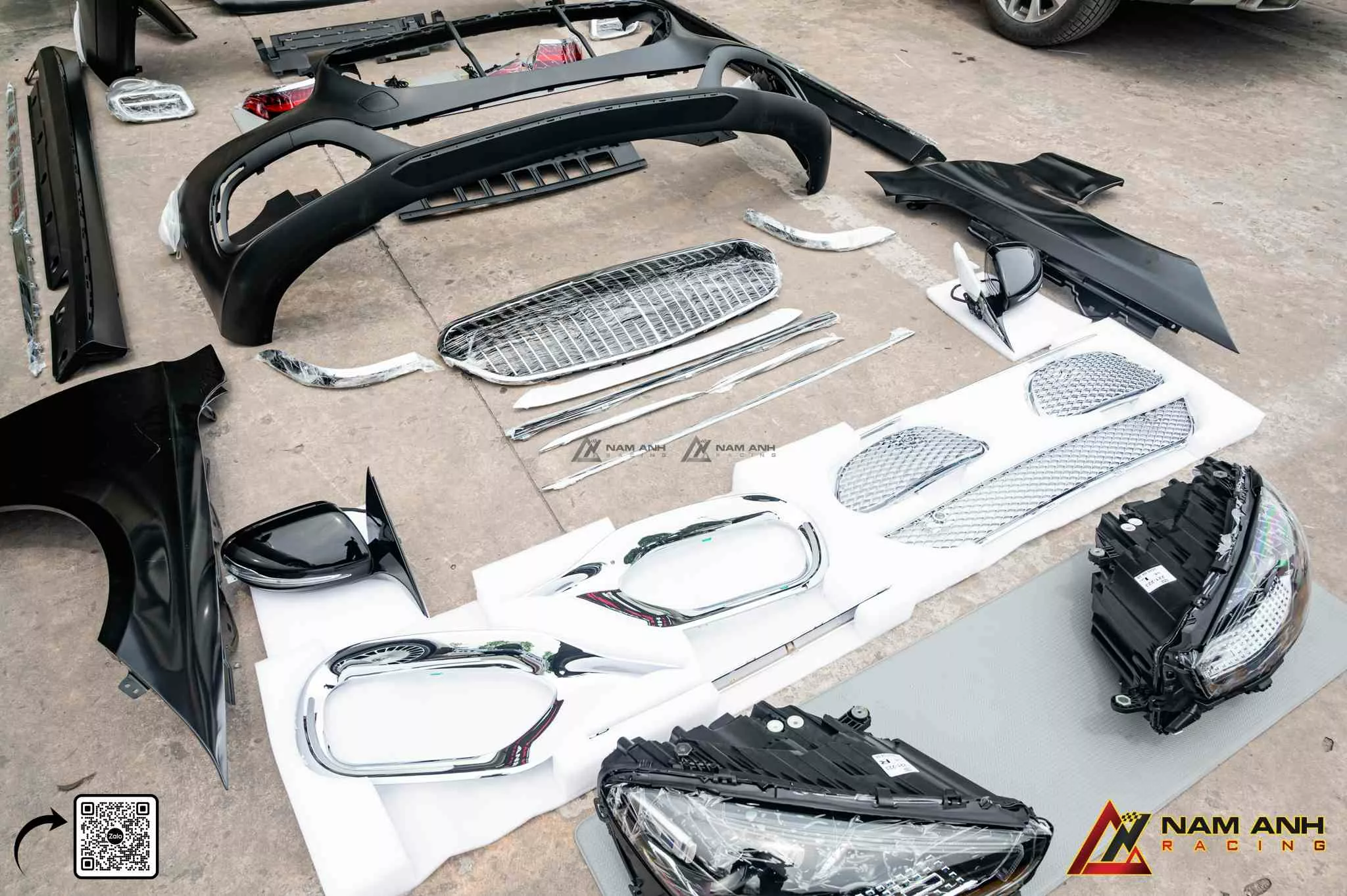 Độ đèn trước sau W223 cho Mercedes S-Class W221