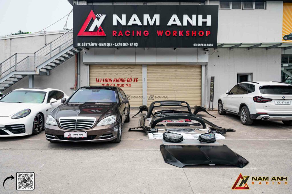 Lắp đặt Bodykit W223 tại Nam Anh Racing 