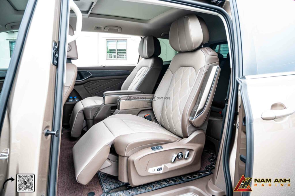 Ghế captain seat chỉnh điện đa hướng, tích hợp massage, sưởi và làm mát