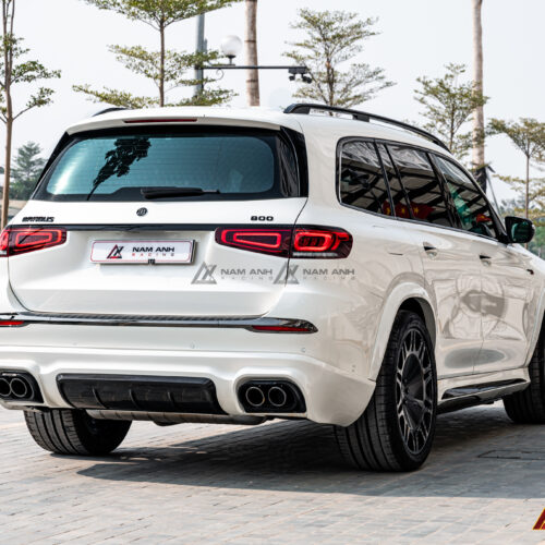 Cản sau và bộ khuếch tán trong bộ Bodykit Brabus Maybach GLS 800 | Mercedes GLS-Class W167(2019-2024) có thiết kế khí động học