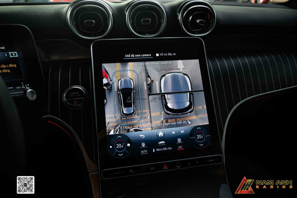 Quan sát toàn cảnh 360 độ sắc nét, nâng tầm công nghệ cho Mercedes-Benz GLC 200.